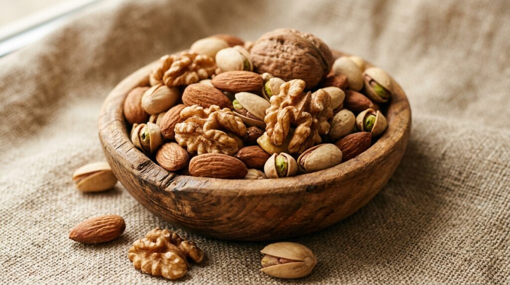 Almonds walnuts and pistachios reduce belly fat by curbing hunger and boosting satiety
