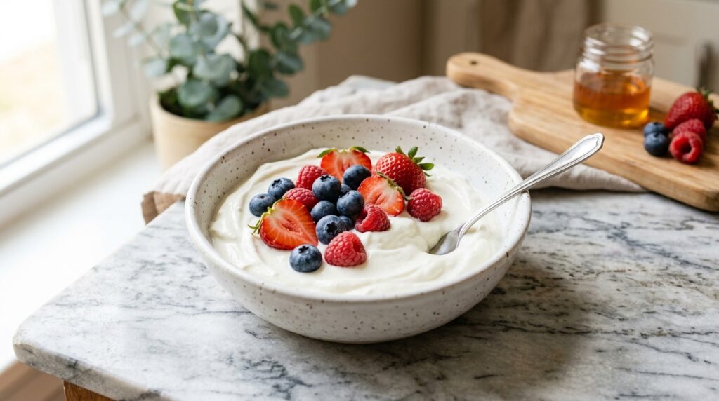 Greek yogurt with probiotics helps reduce belly fat